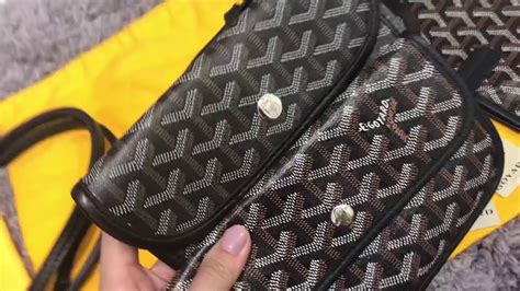 fake vs real goyard belt|genuine goyard bag.